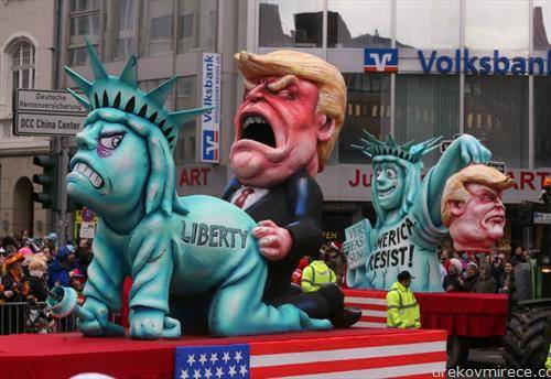 Трамп главна тема на германските карневали