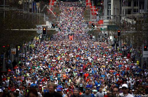 80 илјади тркачи учествуаа на маратонот во Сиднеј