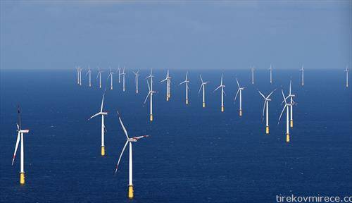 Парк со ветерници во Северно море, Германија