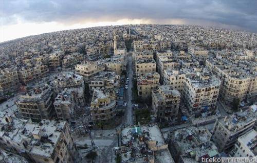 вака изгледа  Алепо во Сирија, деновиве