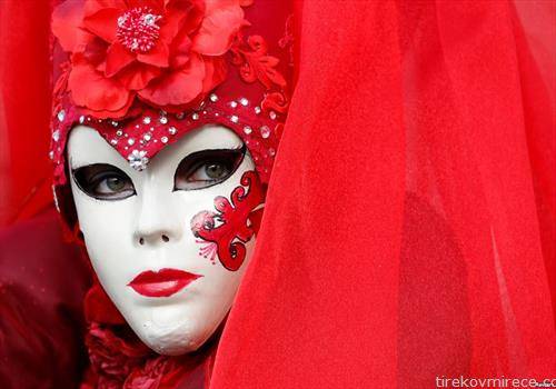 маска на карневалто во Венеција