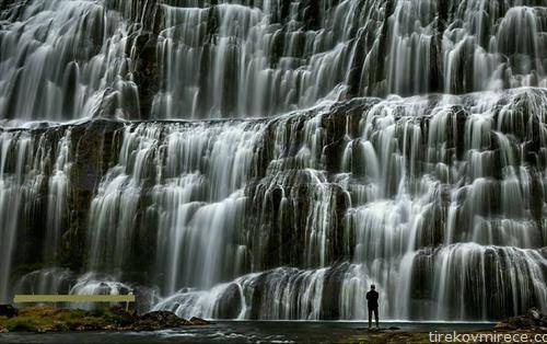 величествен поглед на водопади во Индокина