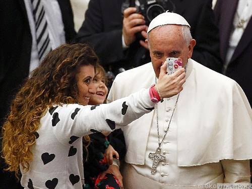 селфи со Папата Франциско