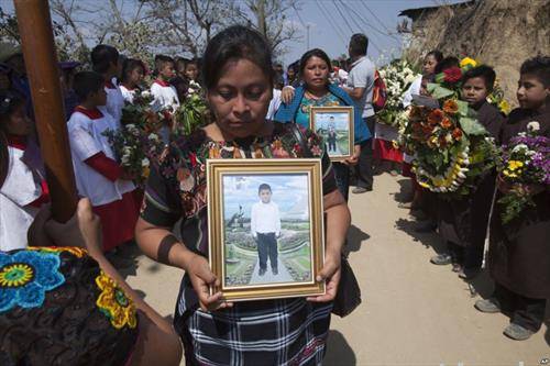 погреб во Гватемала, кога две деца се убиени откако нивните родители немале пари да им платат а на киднаперите