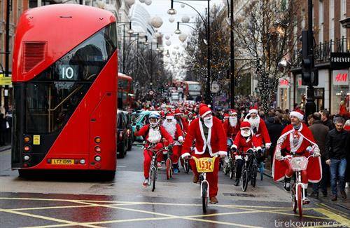 во Лондон Дедо Мразвоците возеа точак