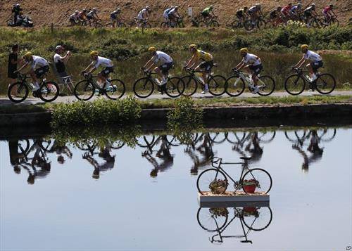 момент од велосипедската трка Тур д Франс