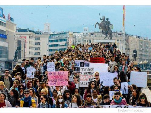 ДАЛИ Е СРЕЌЕН 8-ми март марш на жените во Скопје 