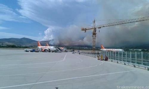 пожар во близина на аеродромот Ресник -Сплит