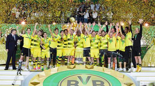 борусија дортмунд го освои германскиот фудбалски куп