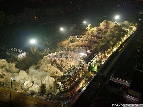 во киенски град за 10 секунди срушени 19 згради
