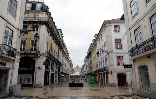 празни се улиците на лисабон